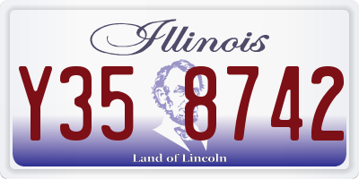 IL license plate Y358742