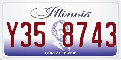IL license plate Y358743