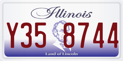 IL license plate Y358744