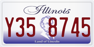IL license plate Y358745