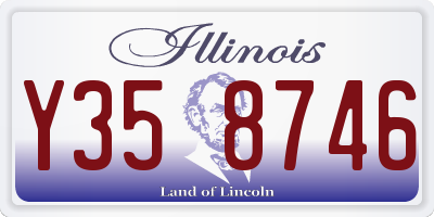 IL license plate Y358746