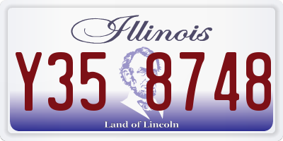 IL license plate Y358748