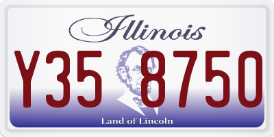 IL license plate Y358750