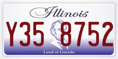 IL license plate Y358752