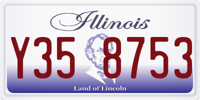 IL license plate Y358753