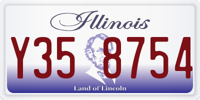 IL license plate Y358754