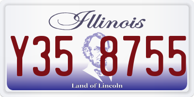 IL license plate Y358755