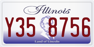 IL license plate Y358756