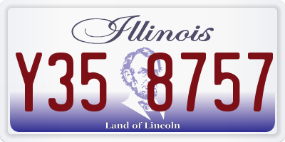 IL license plate Y358757