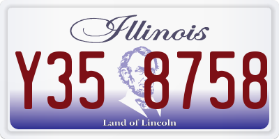IL license plate Y358758