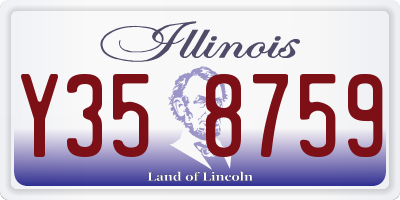 IL license plate Y358759