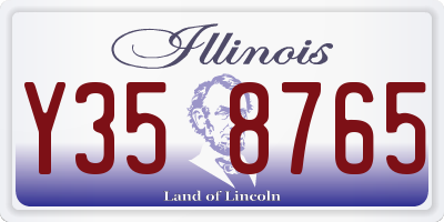 IL license plate Y358765