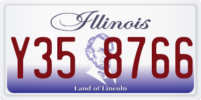 IL license plate Y358766