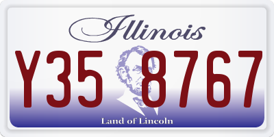 IL license plate Y358767