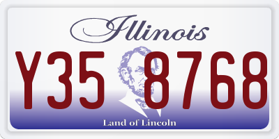 IL license plate Y358768