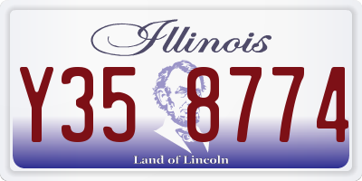 IL license plate Y358774