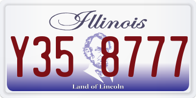 IL license plate Y358777
