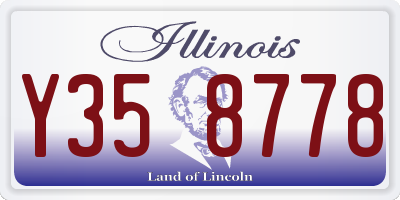 IL license plate Y358778