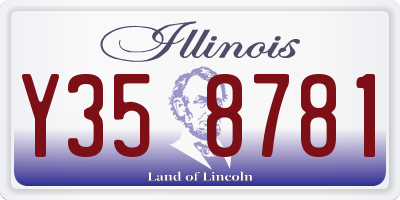 IL license plate Y358781