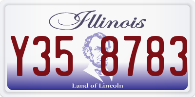 IL license plate Y358783