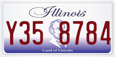 IL license plate Y358784