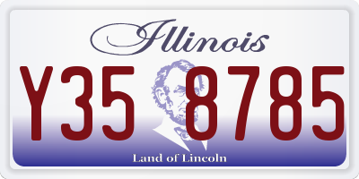 IL license plate Y358785