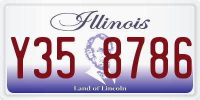 IL license plate Y358786
