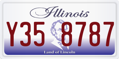 IL license plate Y358787