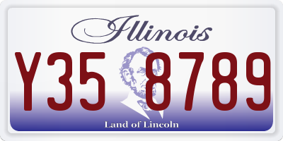 IL license plate Y358789