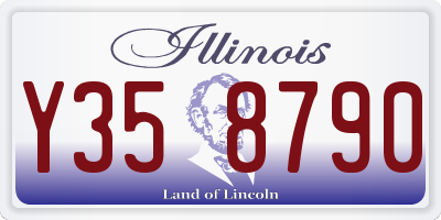 IL license plate Y358790