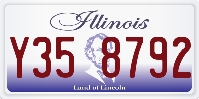 IL license plate Y358792