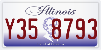 IL license plate Y358793