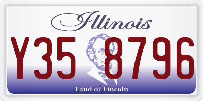 IL license plate Y358796