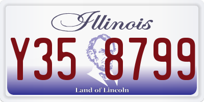 IL license plate Y358799