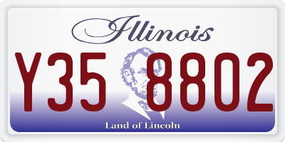 IL license plate Y358802