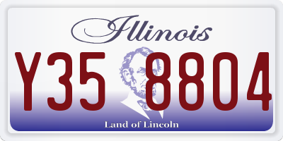 IL license plate Y358804