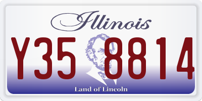 IL license plate Y358814