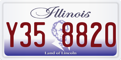 IL license plate Y358820