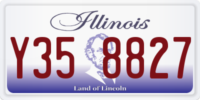 IL license plate Y358827