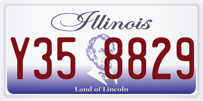 IL license plate Y358829