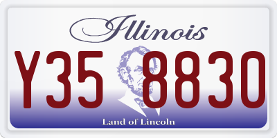 IL license plate Y358830