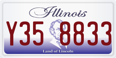 IL license plate Y358833