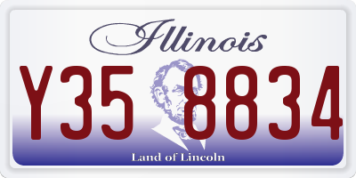 IL license plate Y358834