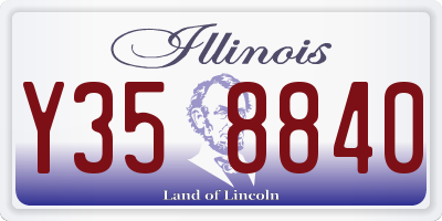 IL license plate Y358840