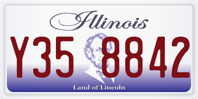 IL license plate Y358842