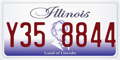 IL license plate Y358844