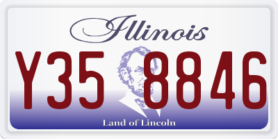 IL license plate Y358846