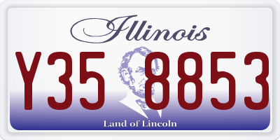 IL license plate Y358853