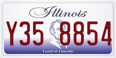 IL license plate Y358854