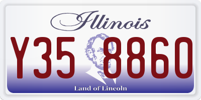 IL license plate Y358860